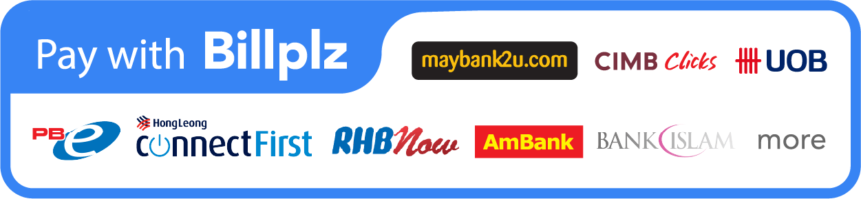 Bayar Secara Online Transfer FPX (Barang sampai 2-5 hari)